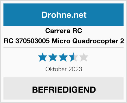 Carrera RC 370503005 Micro Quadrocopter 2 Test