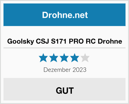  Goolsky CSJ S171 PRO RC Drohne Test